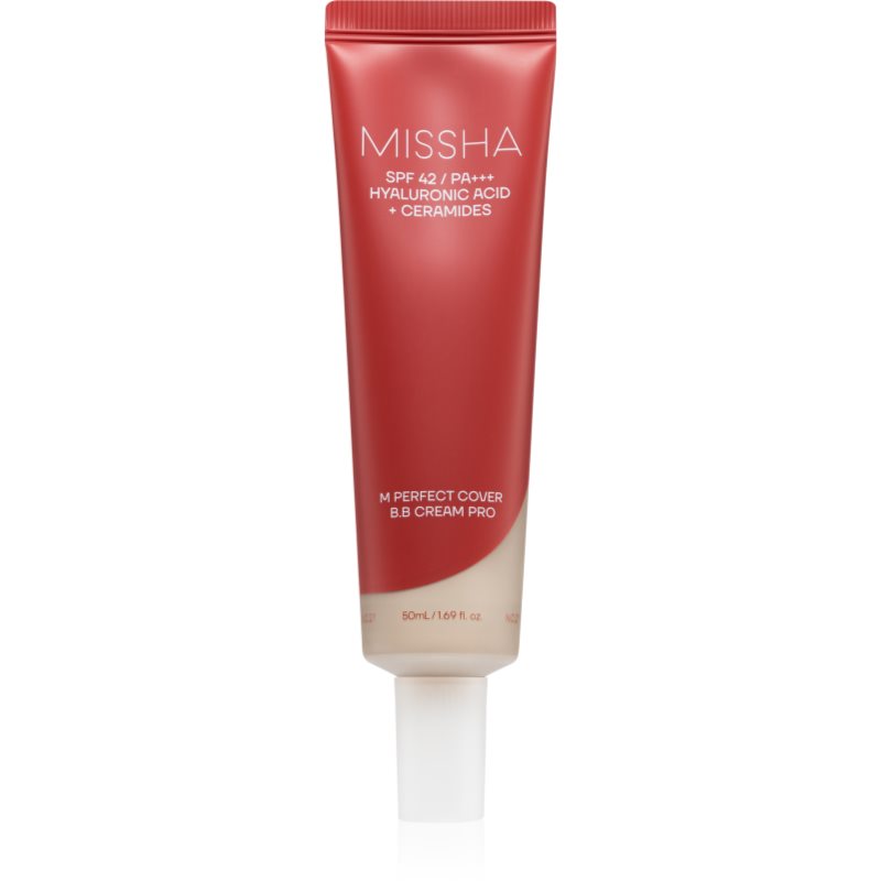Missha M Perfect Cover BB Cream Pro vlažilna BB krema z visoko UV zaščito odtenek #21 50 ml