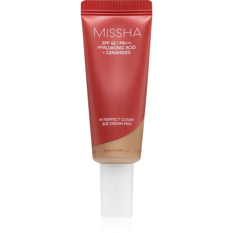 Missha M Perfect Cover BB Cream Pro vlažilna BB krema z visoko UV zaščito odtenek 33 20 ml