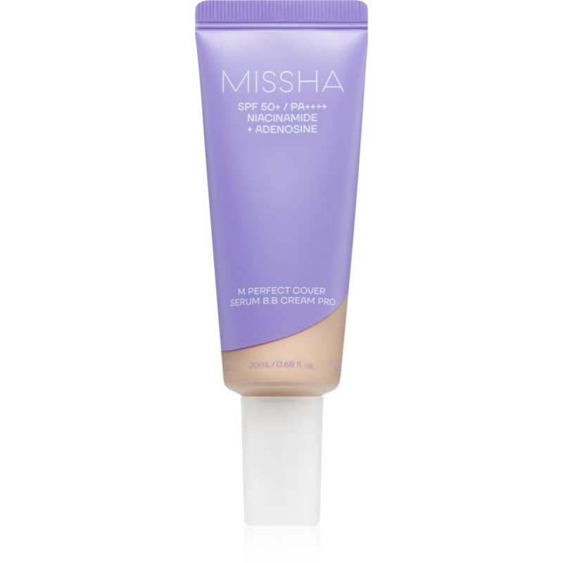 Missha M Perfect Cover Serum BB Cream Pro BB krema za brezhiben in enoten videz kože SPF 50  odtenek #17 Fair 20 ml
