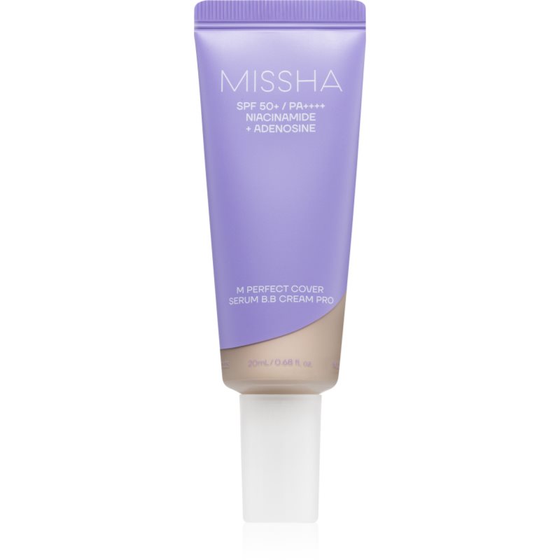 Missha M Perfect Cover Serum BB Cream Pro BB krema za brezhiben in enoten videz kože SPF 50  odtenek #21 20 ml