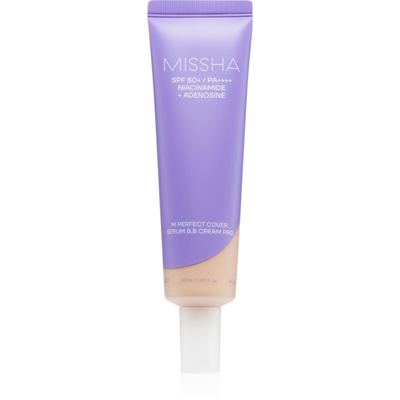 Missha M Perfect Cover Serum BB Cream Pro BB krema za savršen i ujednačen izgled lica SPF 50  nijansa #19 50 ml