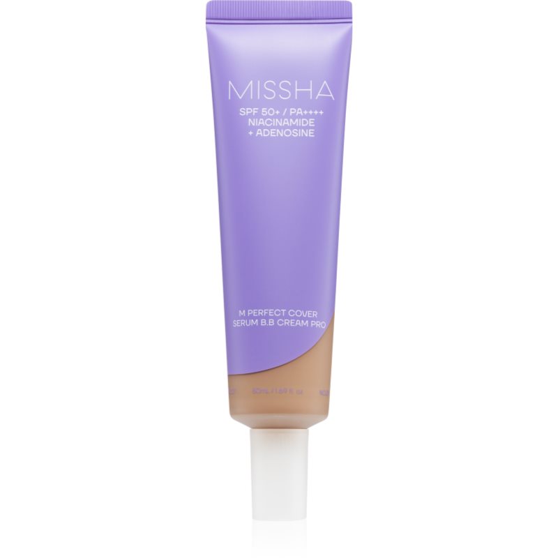 Missha M Perfect Cover Serum BB Cream Pro BB krema za brezhiben in enoten videz kože SPF 50  odtenek #33 50 ml