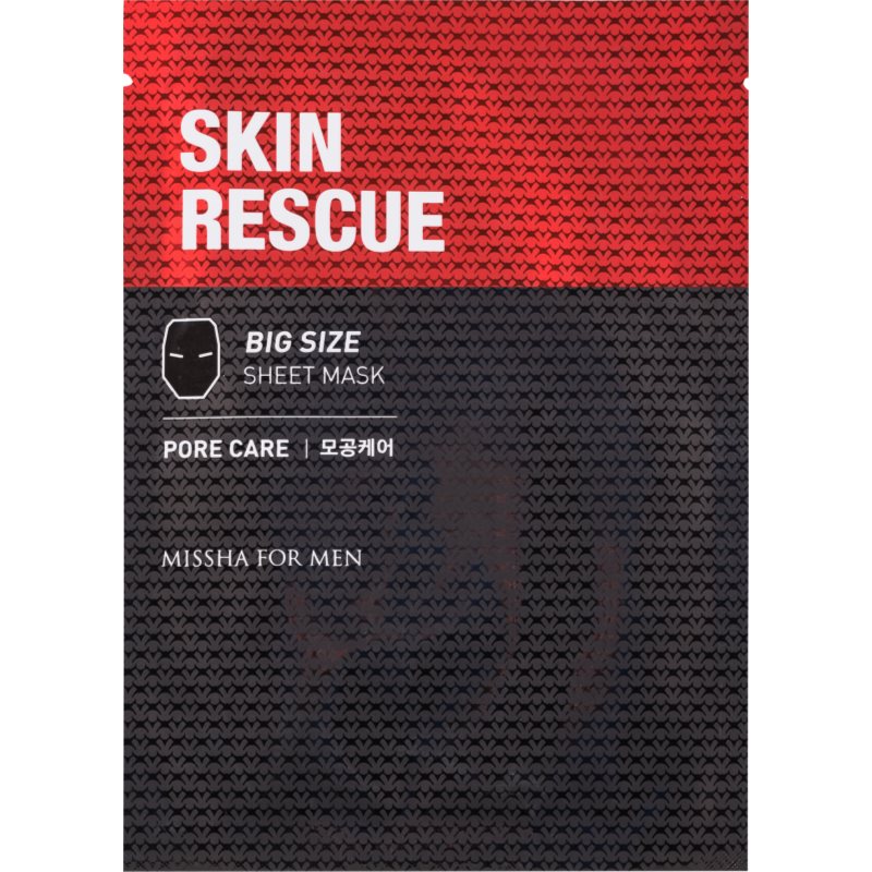 

Missha For Men Skin Rescue тканинна маска з очищуючим ефектом для чоловіків