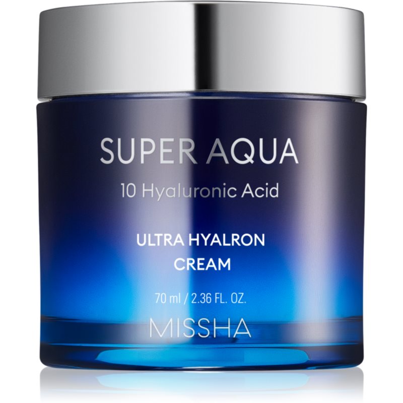 Missha Super Aqua 10 Hyaluronic Acid зволожуючий крем для шкіри 70 мл
