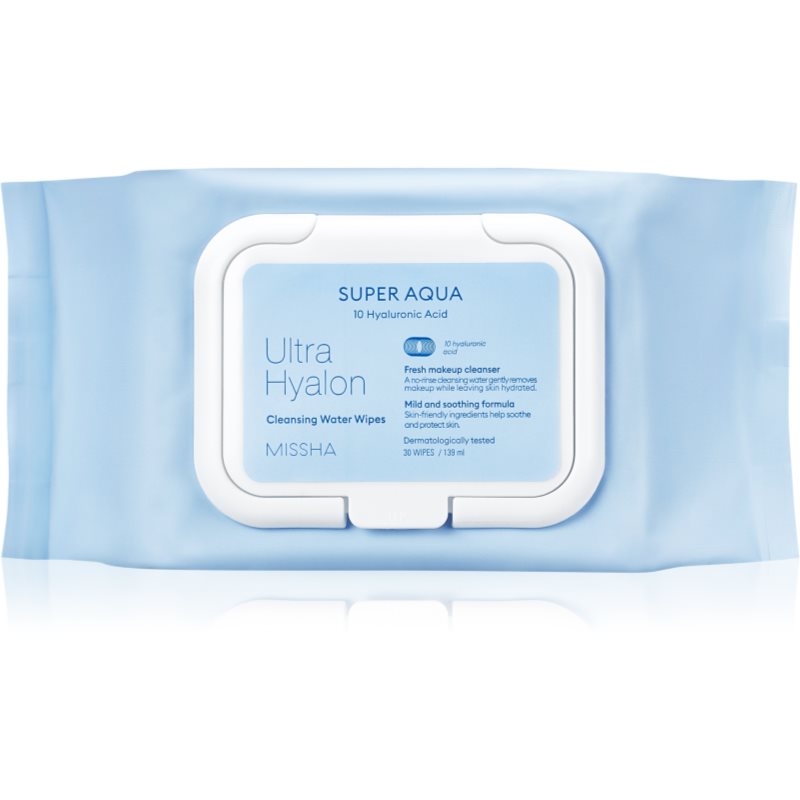 Missha Ultra Hyalon makeup remover wipes with hyaluronic acid 30 pc
