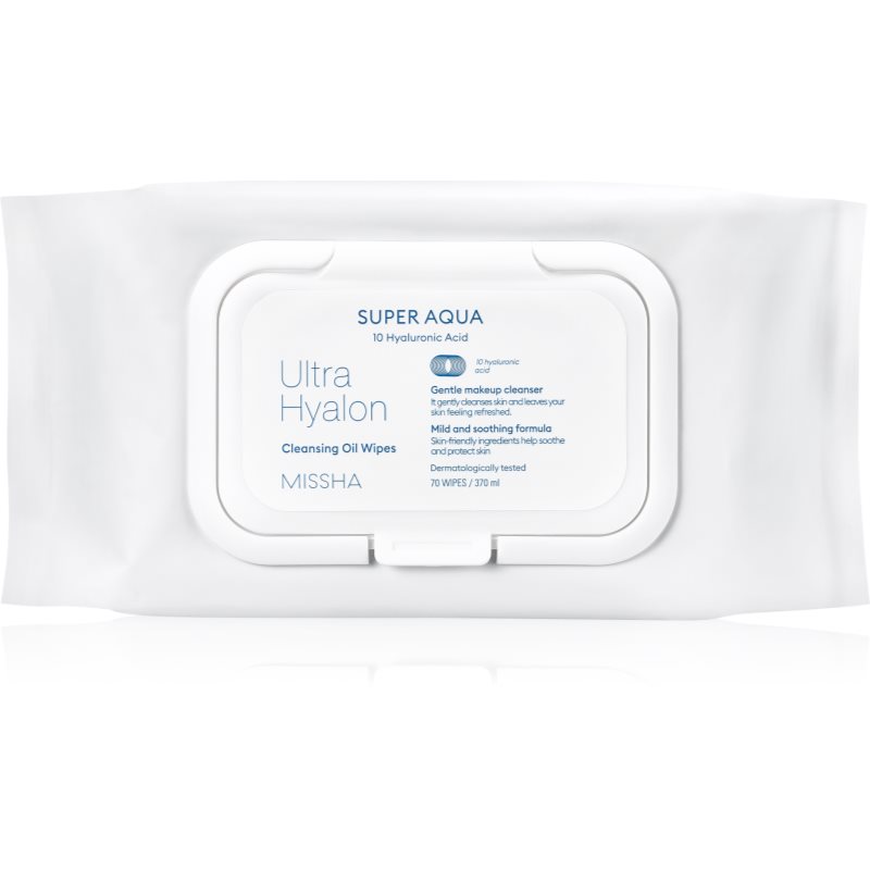

Missha Super Aqua 10 Hyaluronic Acid очищуючі серветки для зняття макіяжу