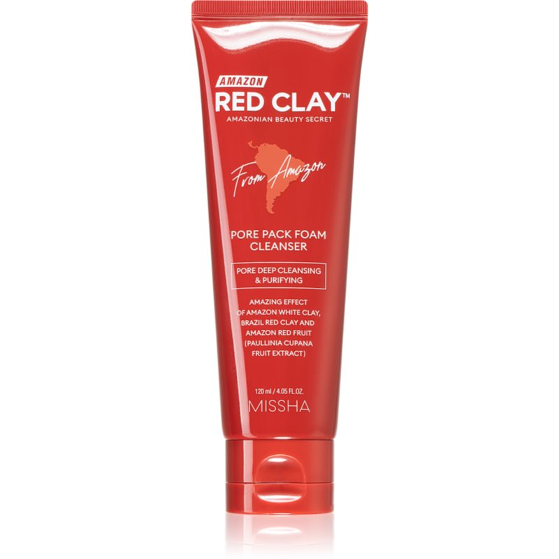 Missha Amazon Red Clay™ Deep-cleansing Mousse With Clay 120 Ml