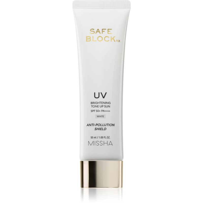 Missha Safe Block RX Brightening Tone Up Sun toning sunscreen to even out skin tone SPF 50  50 ml