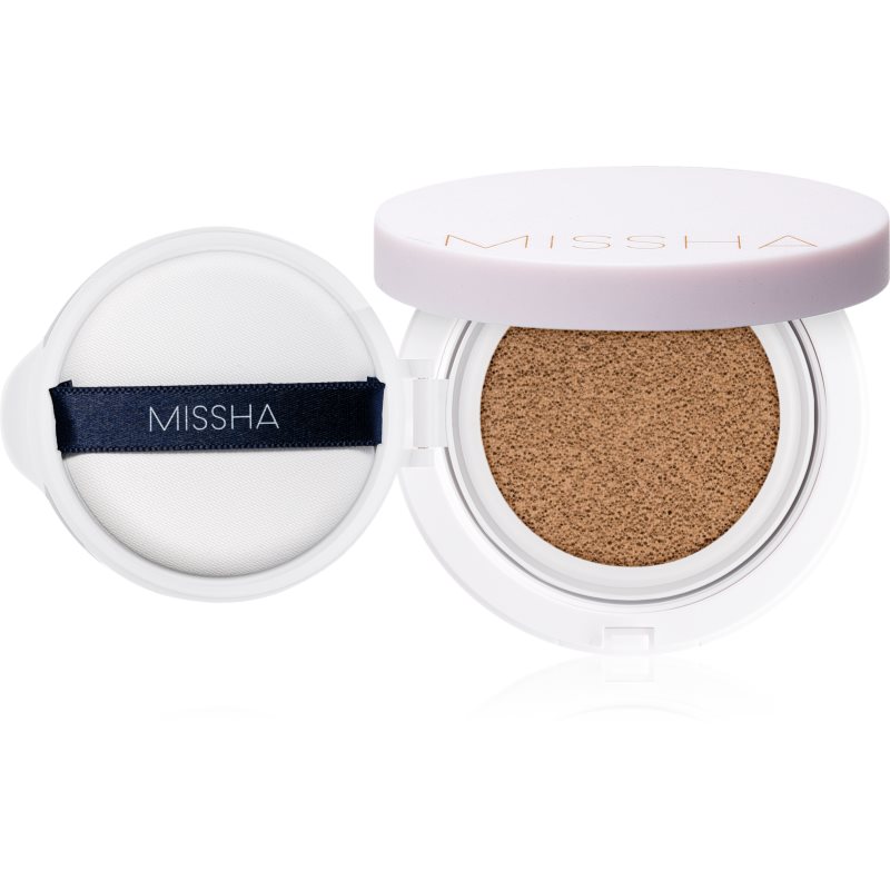 Missha Magic Cushion Cover Lasting dolgoobstojni tekoči puder v gobici SPF 50  odtenek #25 Warm Beige 15 g