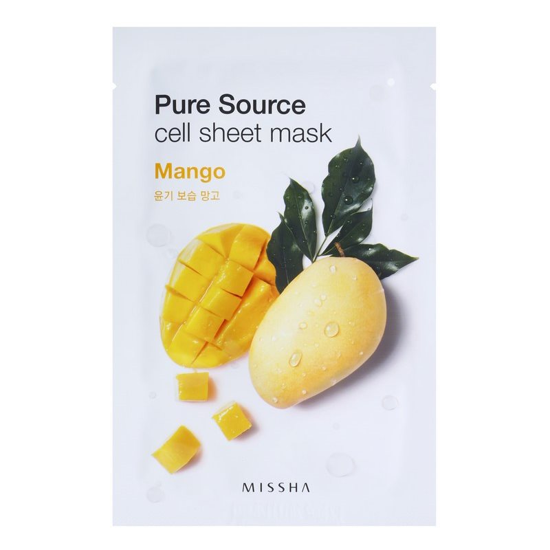 

Missha Pure Source тканинна маска зі зволожуючим ефектом Mango