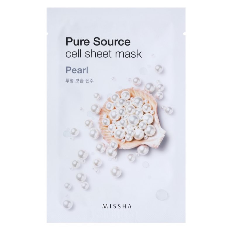 

Missha Pure Source тканинна маска для обличчя з роз'яснюючим ефектом Pearl