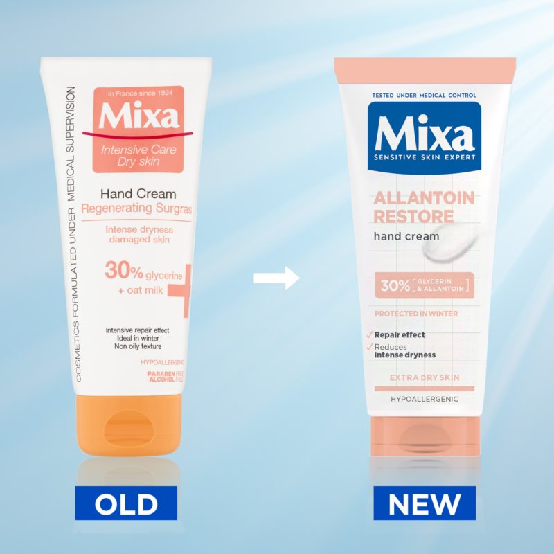 MIXA Anti-Dryness Hand & Nail Cream For Extra Dry Skin 100 Ml