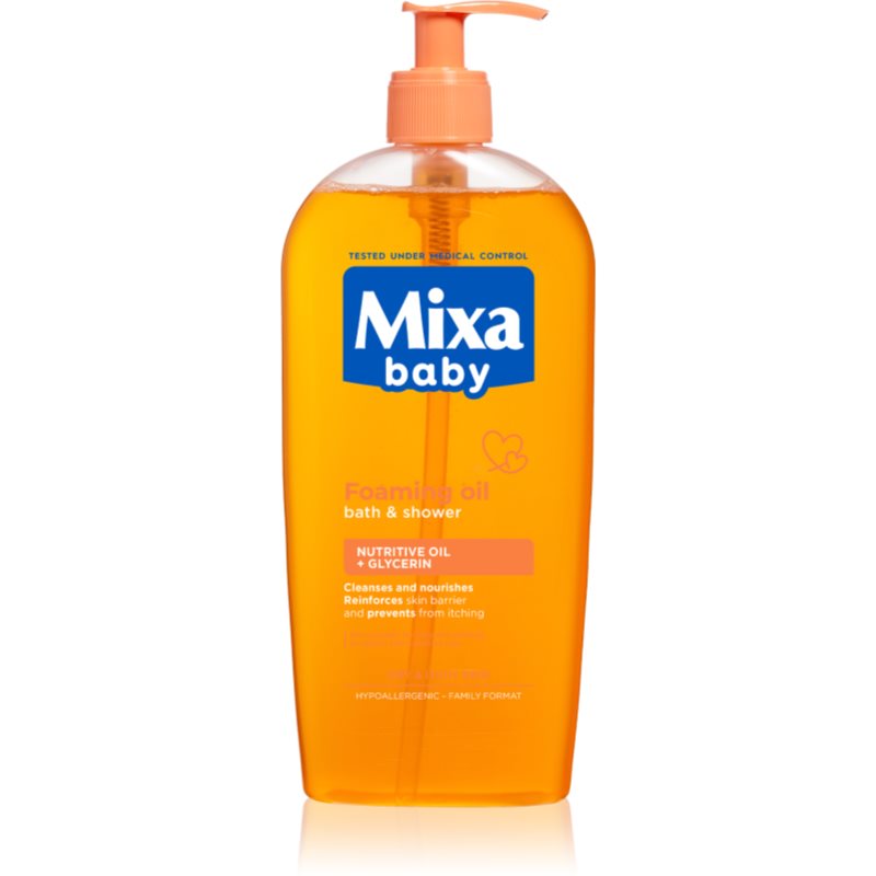 MIXA Baby putojantis vonios ir dušo aliejus 400 ml