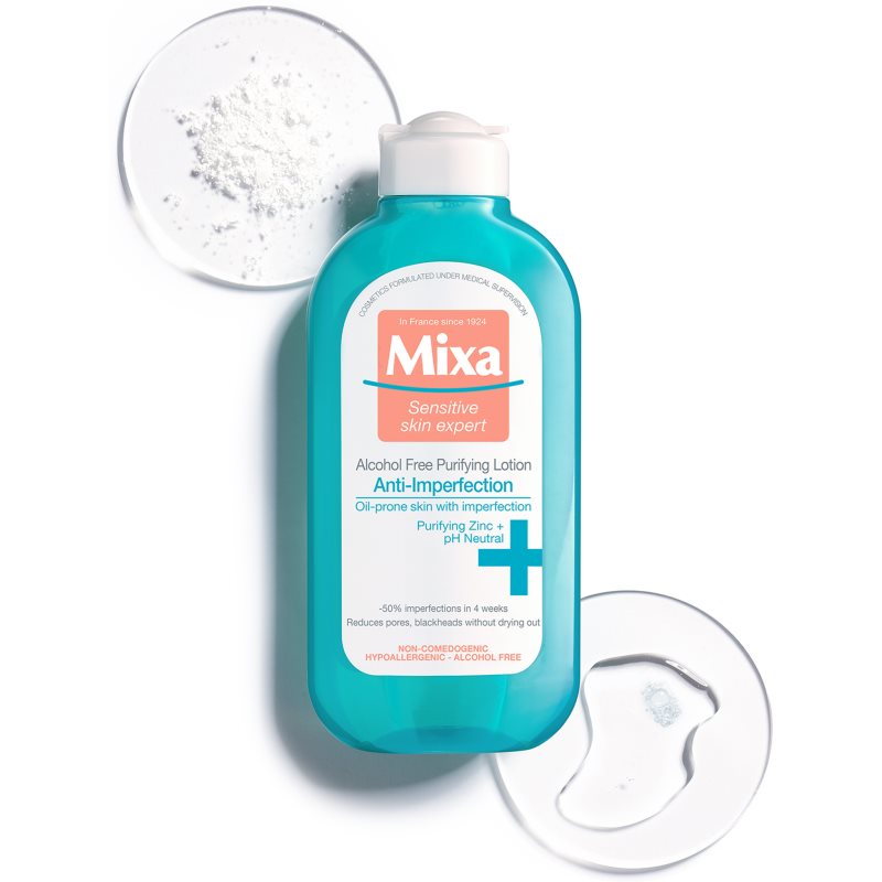 MIXA Anti-Imperfection Cleansing Facial Water Without Alcohol 200 Ml