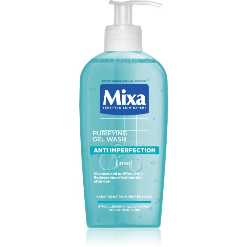 MIXA Anti-Imperfection čistiaci pleťový gél bez obsahu mydla 200 ml
