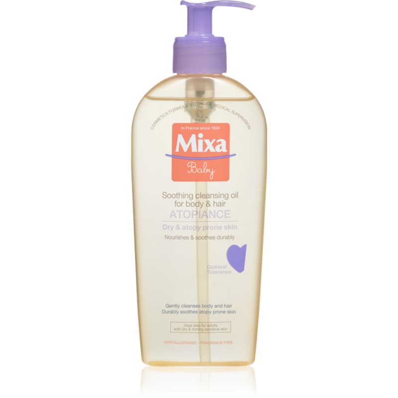 MIXA Atopiance заспокоююча очищуюча олійка для волосся та атопічної шкіри 250 мл