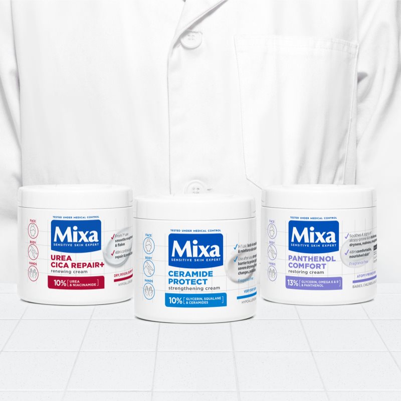 MIXA Panthenol Comfort Regenerating Body Cream For Dry And Atopic Skin 400 Ml