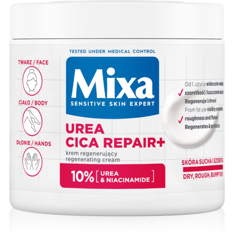 MIXA Mixa Urea Cica Repair+ Regenererande kroppskräm För mycket torr hud 400 ml female