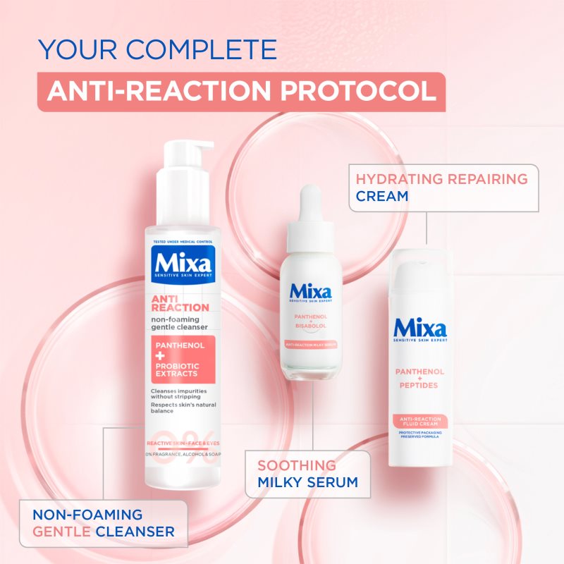 Mixa Anti Reaction regeneračný krém s peptidmi 50 ml