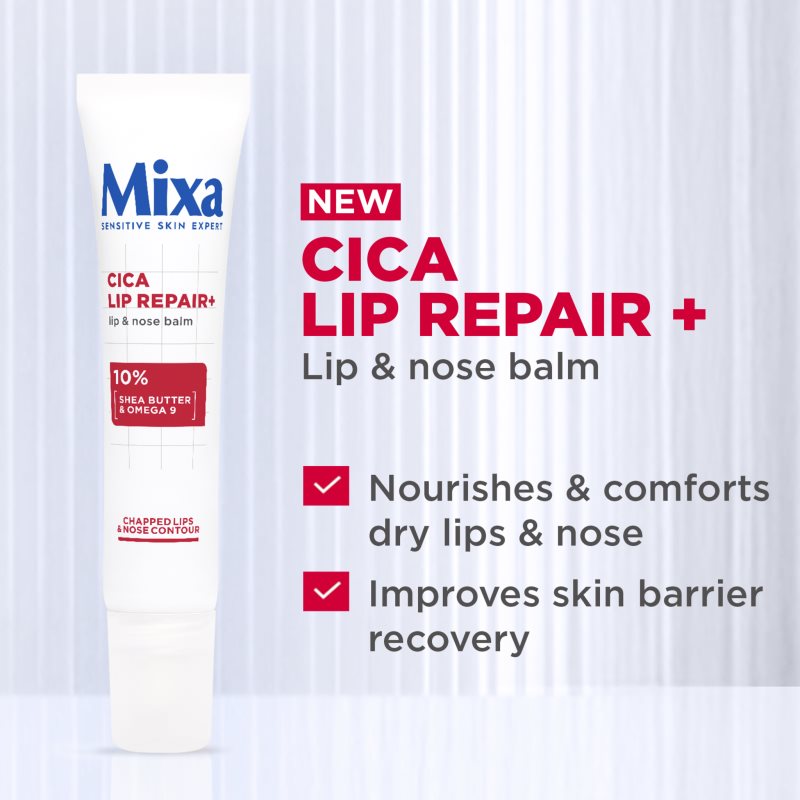 Mixa Cica Lip Repair+ intenzívny hydratačný balzam na pery 10 ml (obrázok 4)