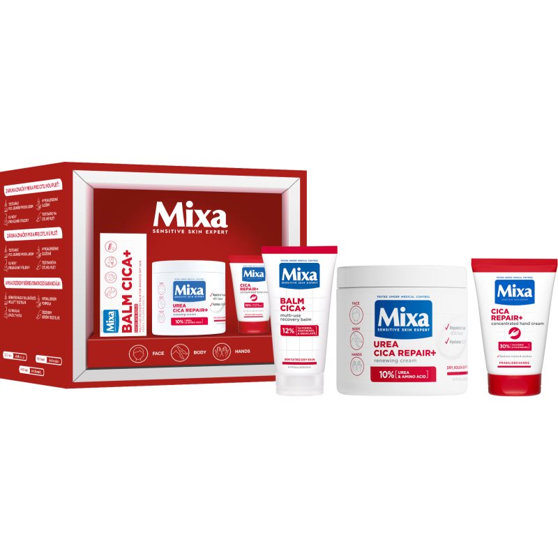 Mixa Body Care Urea Box gift set for body and face