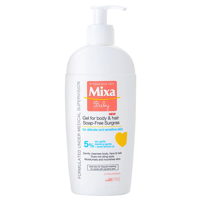 MIXA Baby Duschgel & Shampoo 2 in 1 für Kinder 250 ml