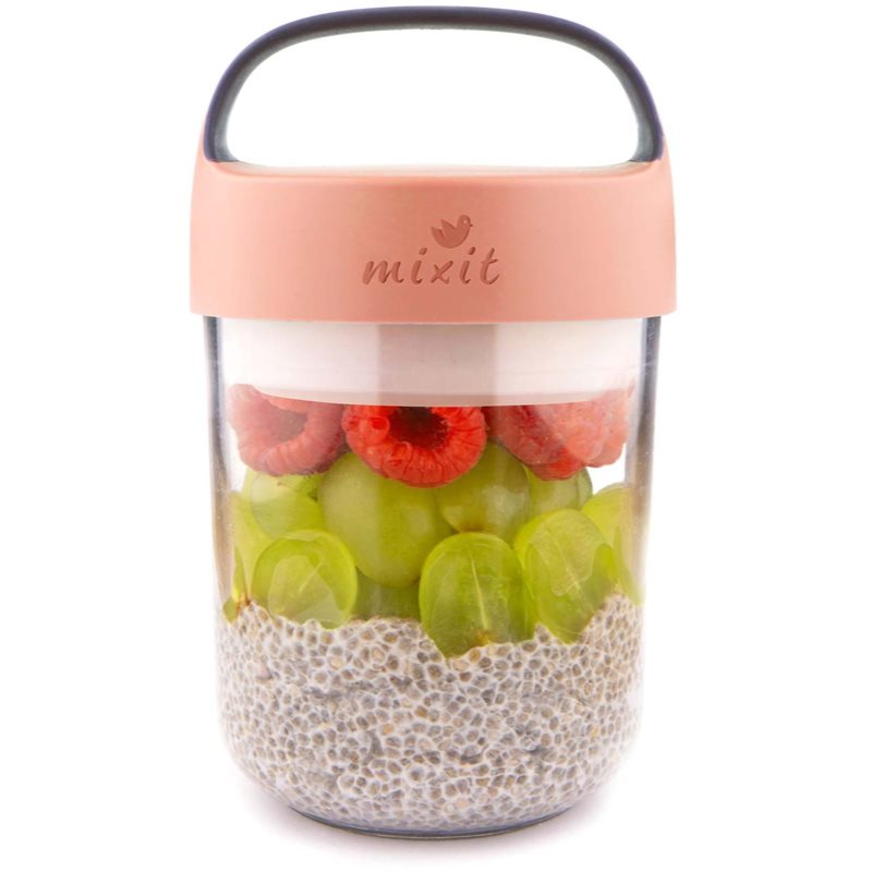 MIXIT 2go Boîte à Goûter Teinte/couleur Salmon Pink 1 Pcs