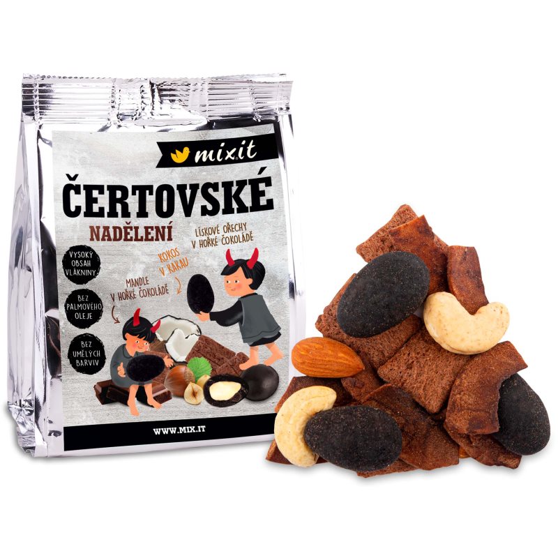 MIXIT Čertovská nádielka zmes orechov s kokosom 80 g