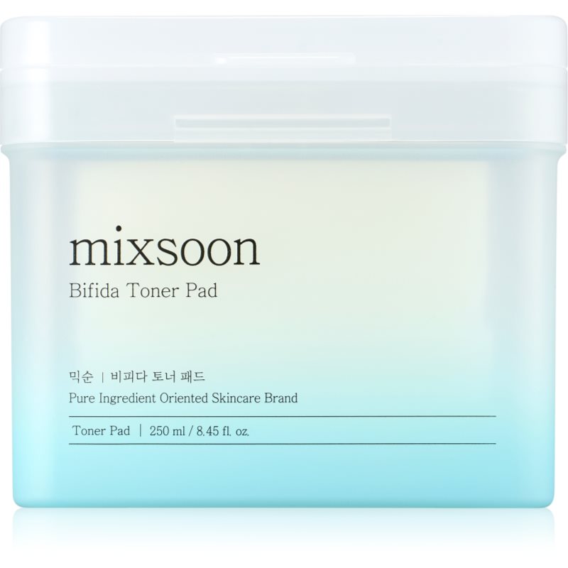 mixsoon mixsoon Bifida Toner Pad επιθέματα τόνωσης για να καταπραύνει και να ενισχύσει το ευαίσθητο δέρμα 120 kg