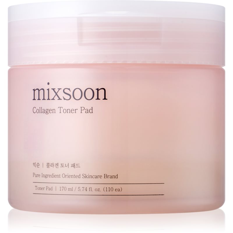 mixsoon Collagen tonizační polštářky pro rozjasnění a vyhlazení pleti 110x1 ks