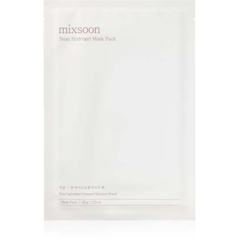 mixsoon Bean Hydrogel Mask Pack intensive Hydrogel-Maske für hydratisierte und strahlende Haut 5x35 g