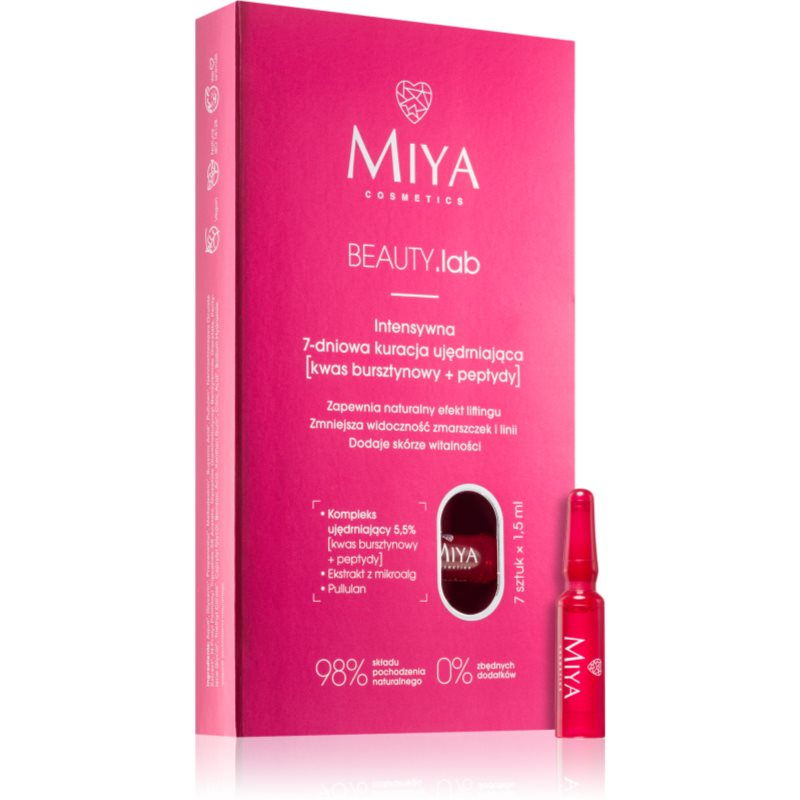 MIYA Cosmetics BEAUTY.lab tratament intensiv cu efect de întărire 7x1,5 ml