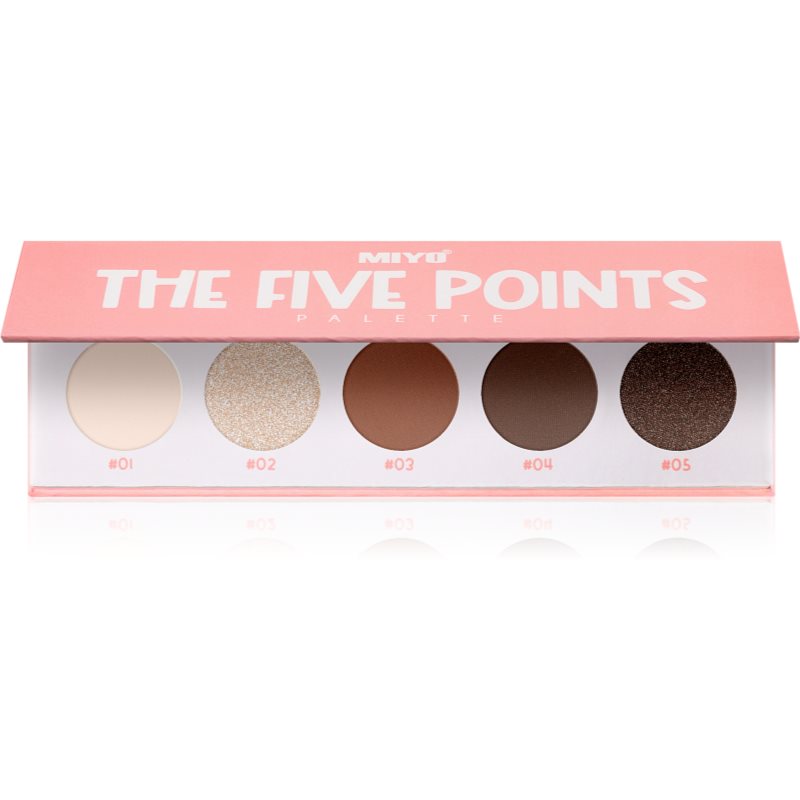 Miyo Miyo Eyeshadow The five points Παλέτα σκιών για τα μάτια απόχρωση 01 We are golden 1 τμχ