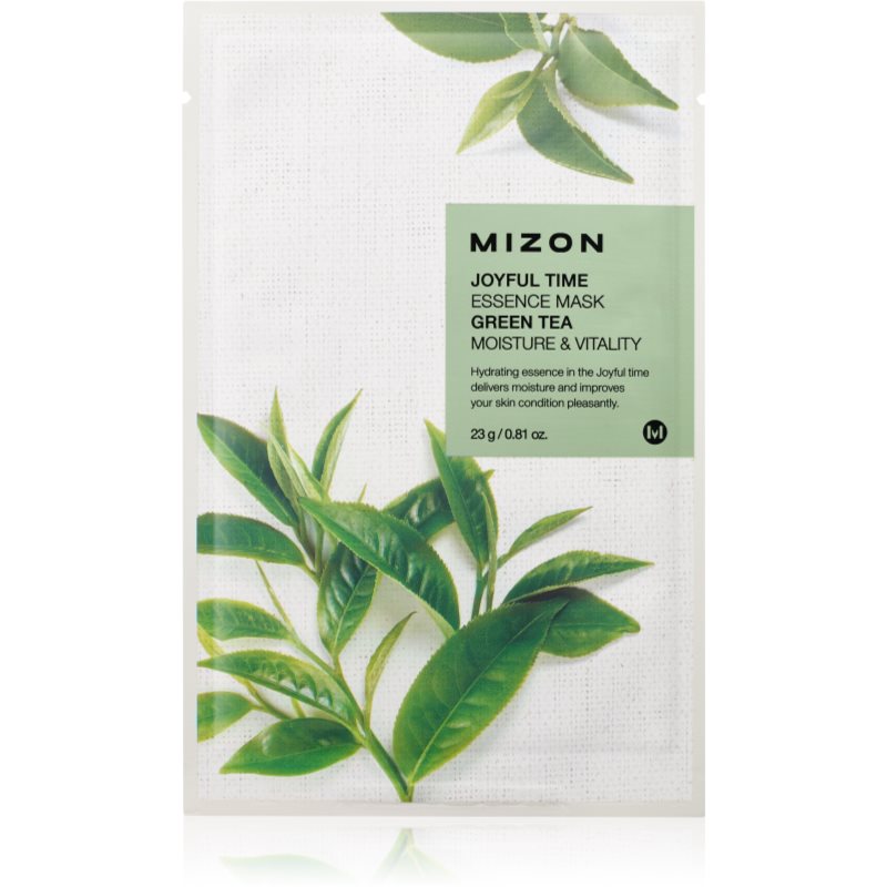 E-shop Mizon Joyful Time Green Tea plátýnková maska s hydratačním a revitalizačním účinkem 23 g