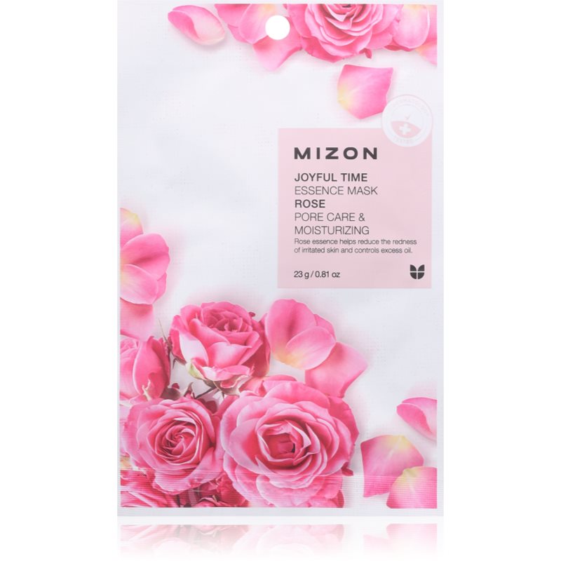 Mizon Joyful Time Rose hydratačná plátienková maska pre stiahnuté póry 23 g