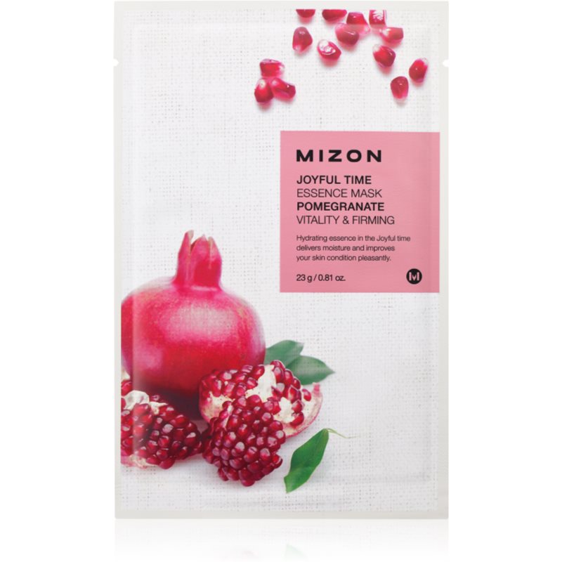 Mizon Joyful Time Pomegranate тканинна маска для обличчя з віталізуючим ефектом 23 гр