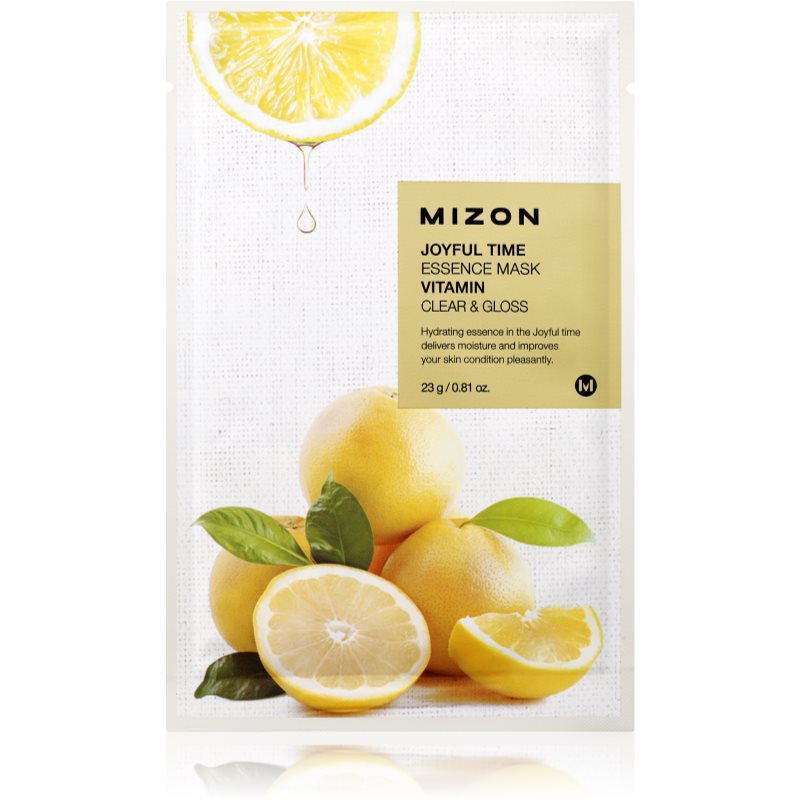 Mizon Joyful Time Vitamin gaivinamoji ir valomoji tekstilinė veido kaukė 23 g