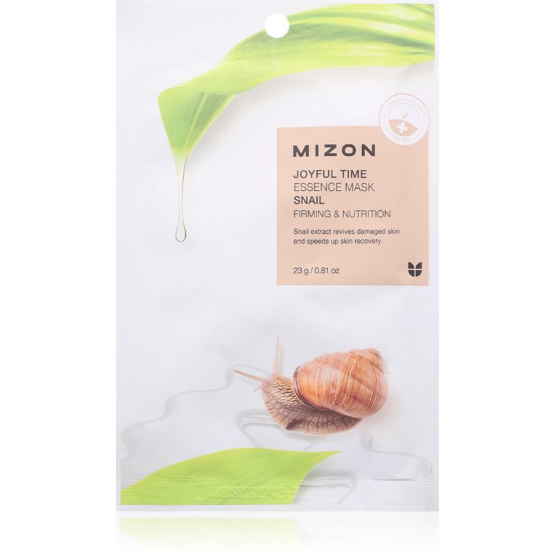 Mizon Joyful Time Snail vyživujúca plátienková maska so spevňujúcim účinkom 23 g