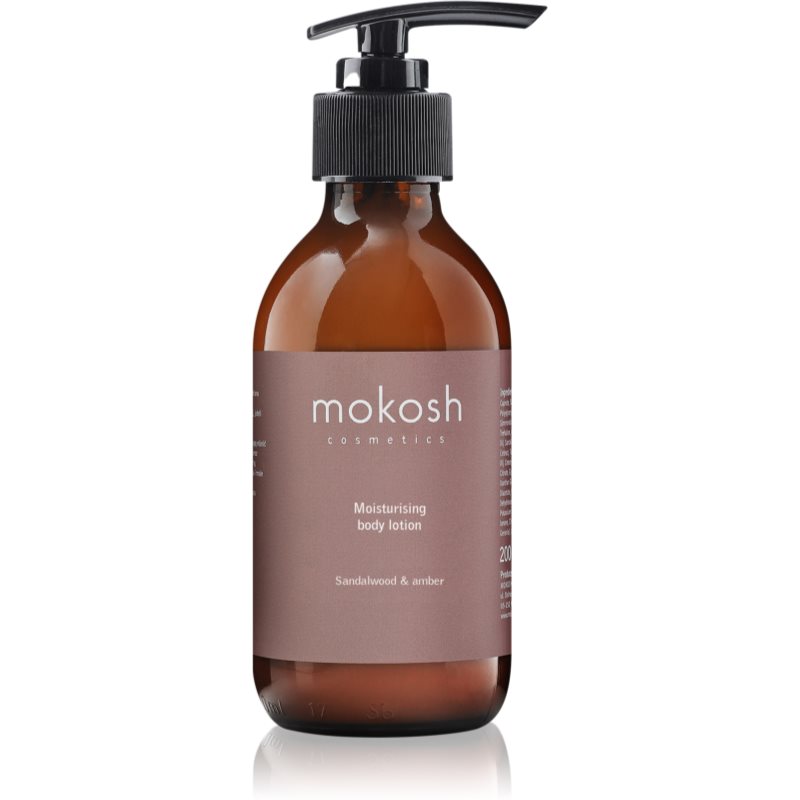 Mokosh Sandalwood & Amber hydratační tělové mléko 200 ml