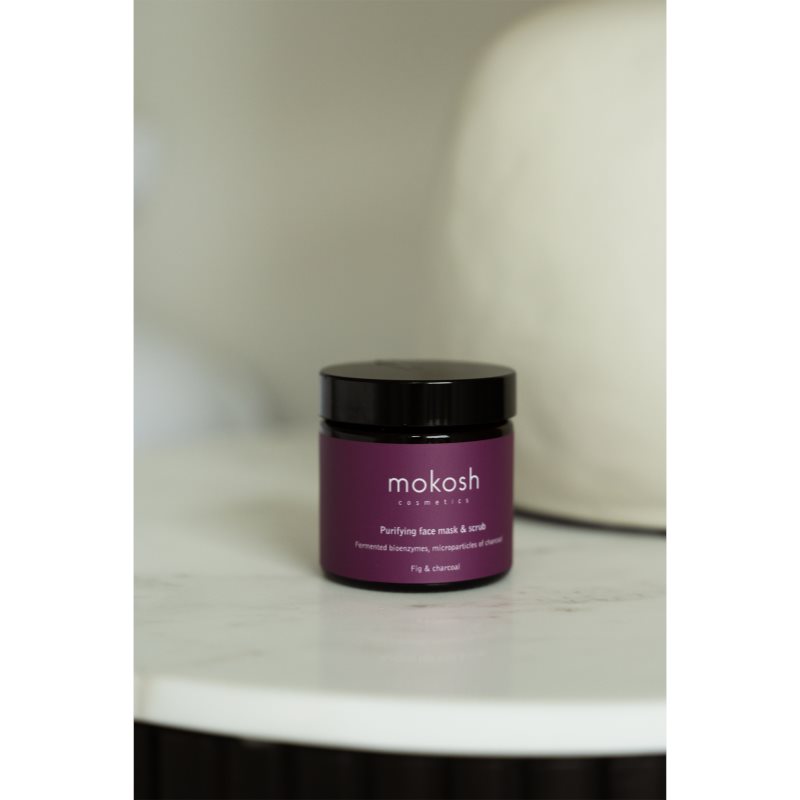 Mokosh Fig & Charcoal čisticí pleťová maska s vyhlazujícím efektem 60 ml (obrázek 3)