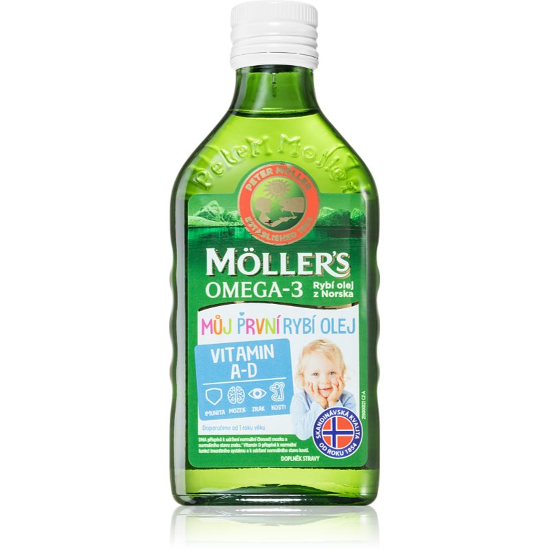 Möller’s Omega 3 Môj prvý rybí olej rybí olej výživový doplnok pre deti 250 ml kúpite na Notino.sk