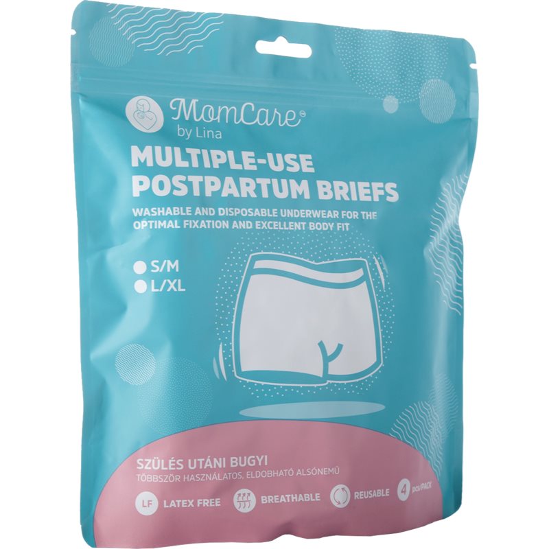 MomCare By Lina Postpartum Briefs Postpartum Underwear S-M 4 Pc