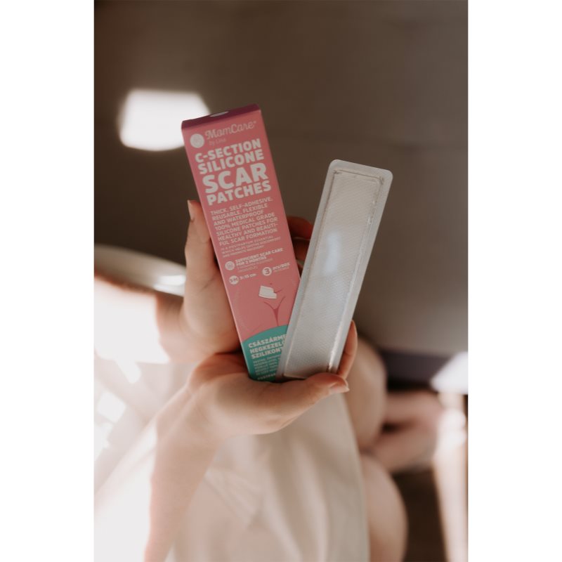 MomCare by Lina C-Section Silicone Scar Patches silikonové náplasti na jizvy po císařském řezu velikost L-XL 5 x 20 cm 3 ks (obrázek 5)