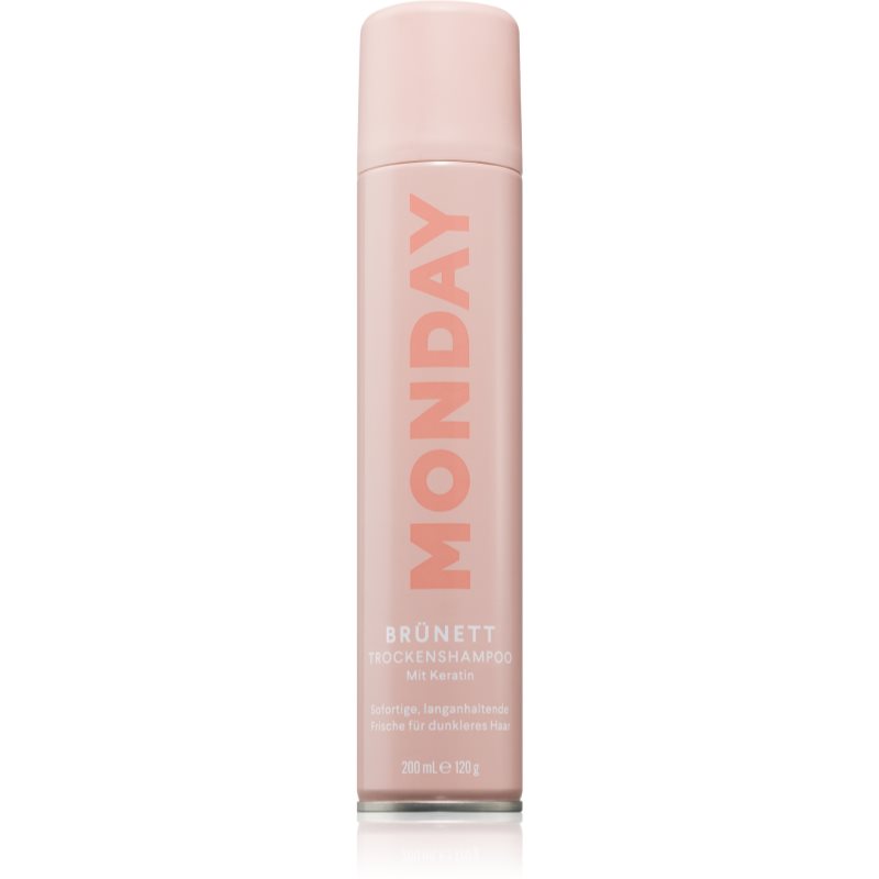 E-shop MONDAY Brunette Dry Shampoo suchý šampon pro tmavé vlasy s keratinem 200 ml
