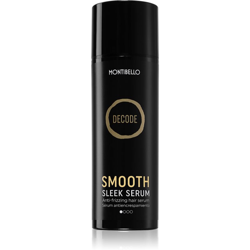 Montibello Decode Smooth Sleek Serum greito poveikio atkuriamasis plaukų serumas nepaklusniems, šiauštis linkusiems plaukams 150 ml
