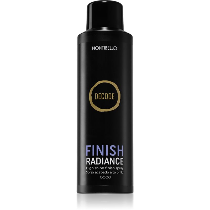 Montibello Decode Finish Radiance Spray greitai džiūvantis plaukų lakas blizgesiui 200 ml