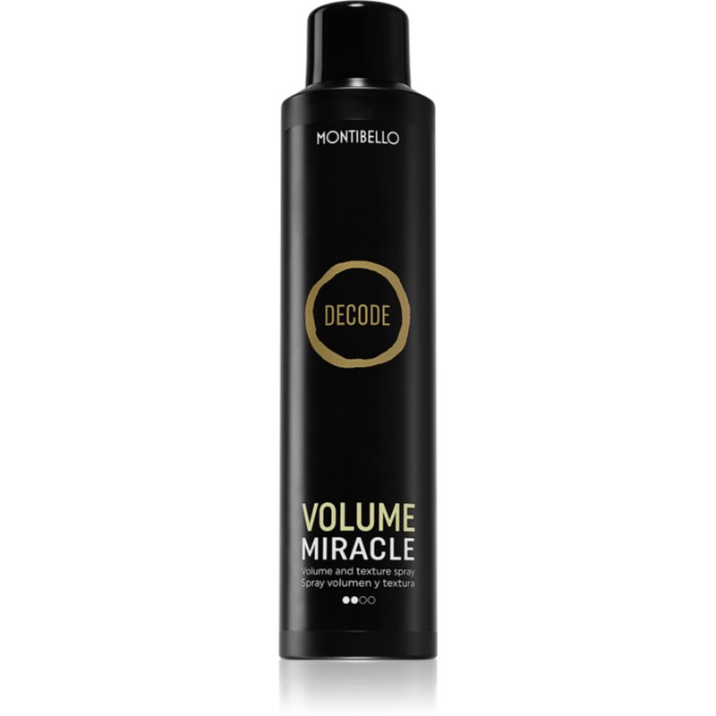 Montibello Decode Volume Miracle Spray apimties suteikiantis ir šukuoseną formuojantis plaukų džiovinimo purškiklis 250 ml