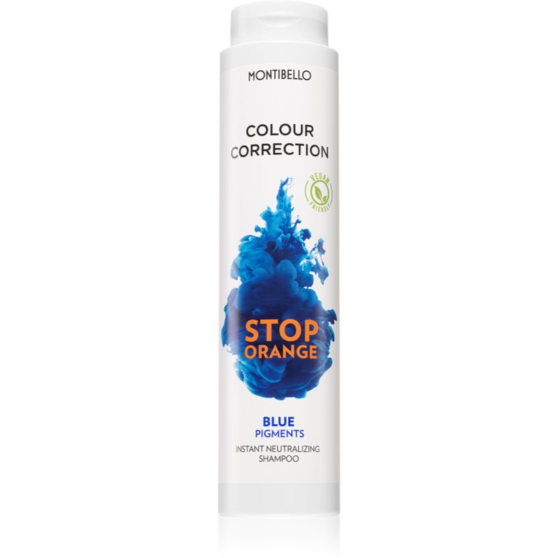 Montibello Colour Correction Stop Orange šampūnas balintiems ir šviesiems plaukams neutralizuojantis vario atspalvius 300 ml