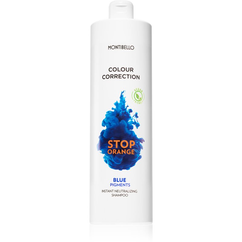Montibello Colour Correction Stop Orange šampūnas balintiems ir šviesiems plaukams neutralizuojantis vario atspalvius 1000 ml