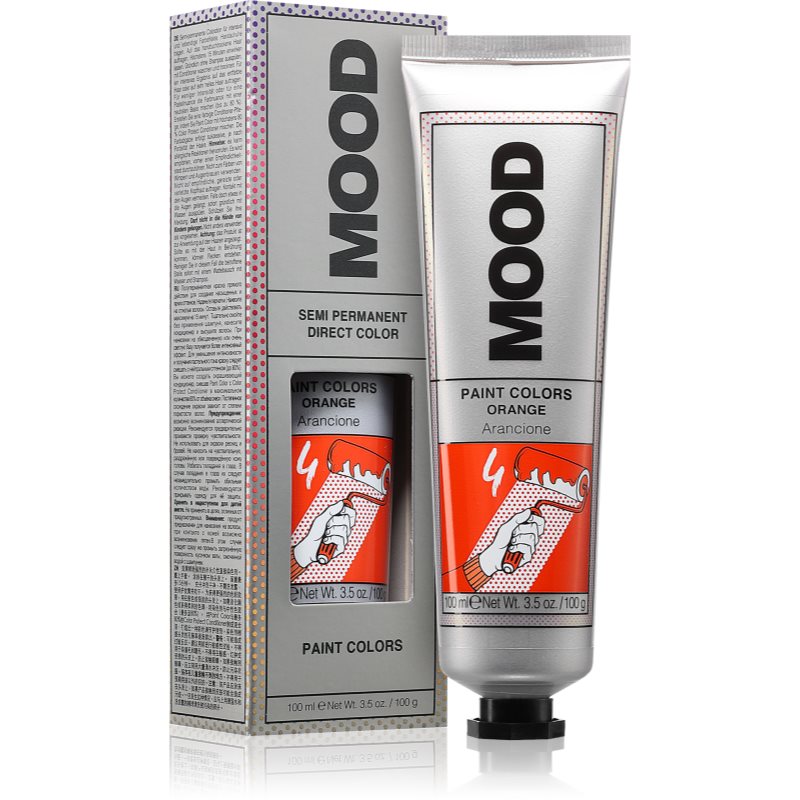 MOOD Paint Colors permanentní barva na vlasy odstín Orange 100 ml